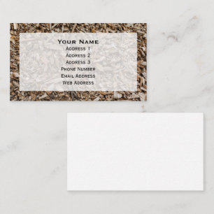Arborist Wood Chips Background Business Card