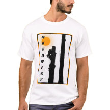 Arborists T shirt : Rising sun silhouette climber