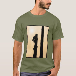 Arborists T shirt : Silhouetted Climber Minimalist