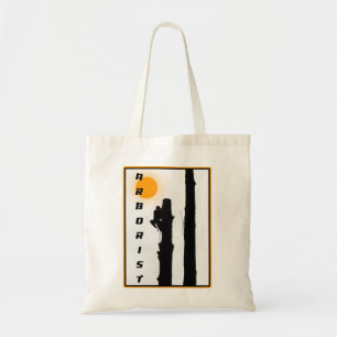 Arborists tote bag: Rising sun silhouette climber Bag
