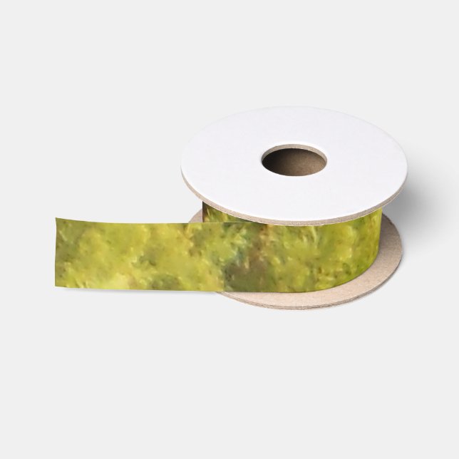 Arborvitae Evergreen Trees Satin Ribbon (Spool)