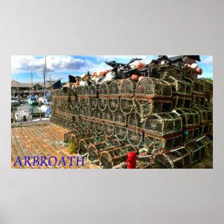 Arbroath Harbour & Marina, Scotland Poster