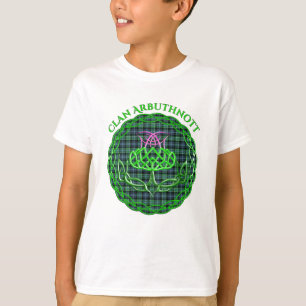 Arbuthnott Scottish Tartan Celtic Thistle T-Shirt