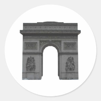 Arc de Triomphe: 3D Model: Classic Round Sticker