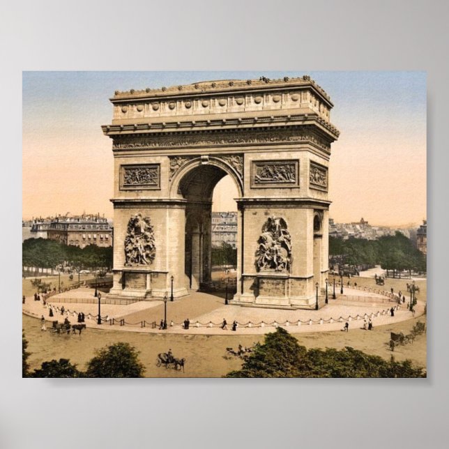 Arc de Triomphe, de l'Etoile, Paris, France classi Poster (Front)