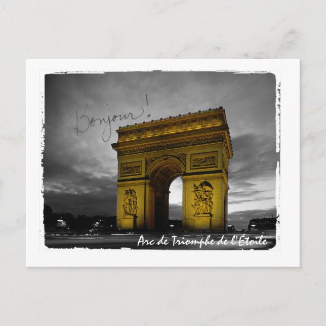 Arc de Triomphe de l'Étoile Paris France Postcard (Front)