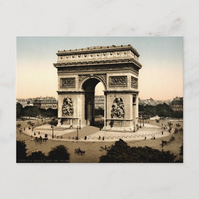 Arc de Triomphe de l'Étoile Paris France Postcard (Front)