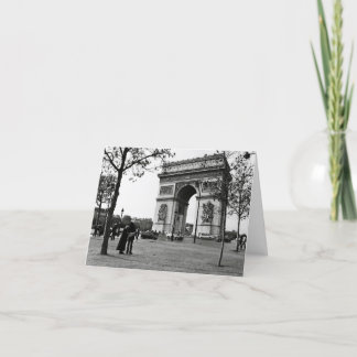 Arc de Triomphe de l'Étoile, Paris, France Thank You Card