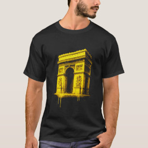 Arc de Triomphe Graffiti Landmark Artwork T-Shirt