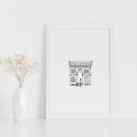 Arc de Triomphe Hand drawn Illustration Art Poster