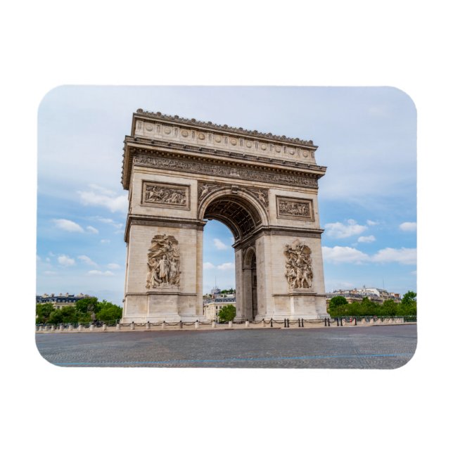 Arc de Triomphe in Paris, France Magnet (Horizontal)