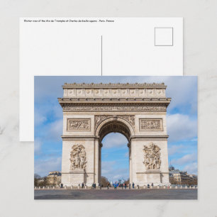 Arc de Triomphe in Paris, France Postcard