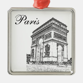 Arc de Triomphe Metal Tree Decoration