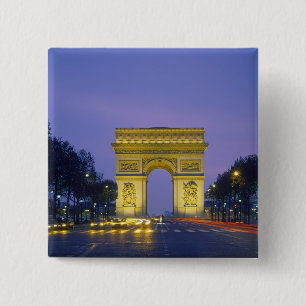 Arc de Triomphe, Paris, France, 15 Cm Square Badge