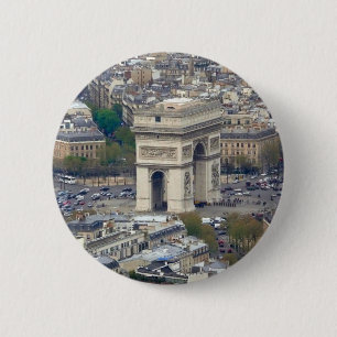 Arc de Triomphe Paris France 6 Cm Round Badge