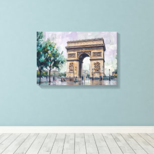Arc de Triomphe, Paris, France Canvas Print