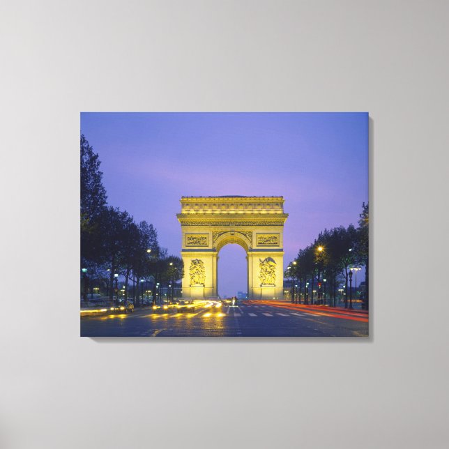 Arc de Triomphe, Paris, France, Canvas Print (Front)