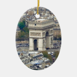 Arc de Triomphe Paris France Ceramic Tree Decoration