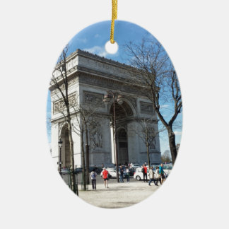 Arc de Triomphe, Paris, France Ceramic Tree Decoration