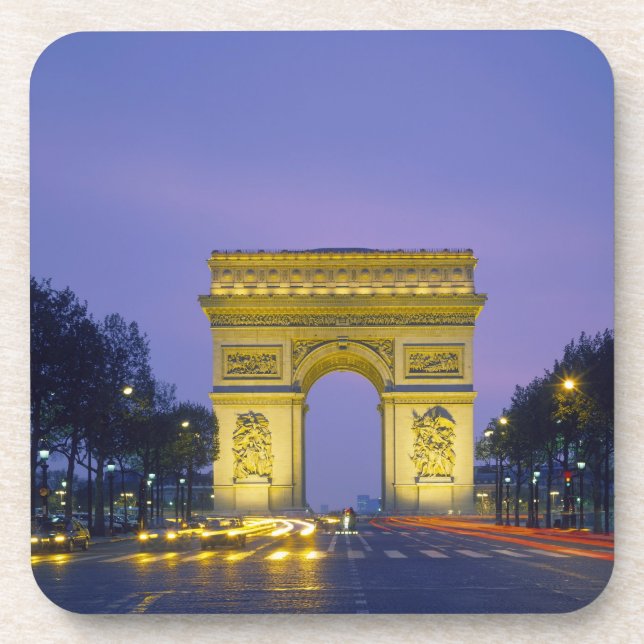 Arc de Triomphe, Paris, France, Coaster (Front)