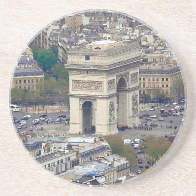 Arc de Triomphe Paris France Coaster (Front)