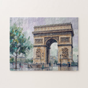 Arc de Triomphe, Paris, France Jigsaw Puzzle