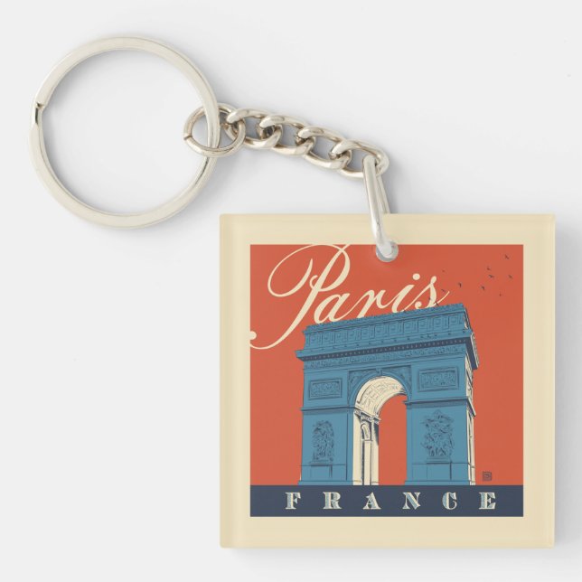 Arc de Triomphe | Paris, France Key Ring (Front)
