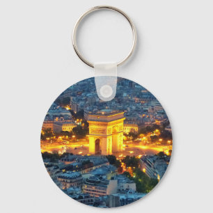 Arc de Triomphe, Paris, France Key Ring