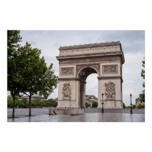 Arc de Triomphe Paris France Landmark Poster