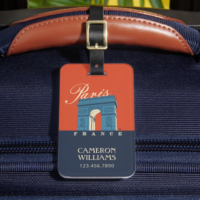 Arc de Triomphe | Paris, France Luggage Tag (Front Insitu 2)