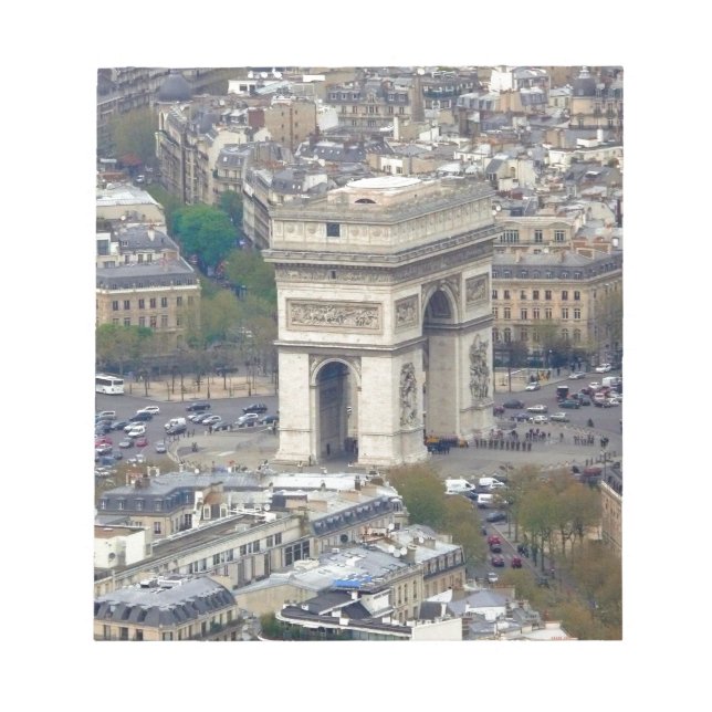 Arc de Triomphe Paris France Notepad (Front)
