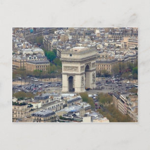 Arc de Triomphe Paris France Postcard