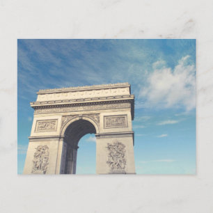 Arc de Triomphe Paris Holiday Postcard
