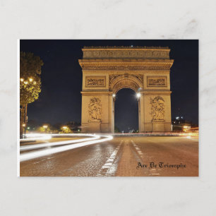 Arc De Triomphe,Paris Postcard