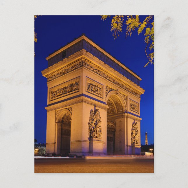 Arc de Triomphe Place de LEtoile Star Square Postcard (Front)