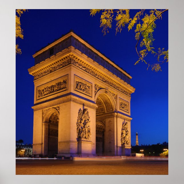 Arc de Triomphe Place de LEtoile Star Square Poster (Front)