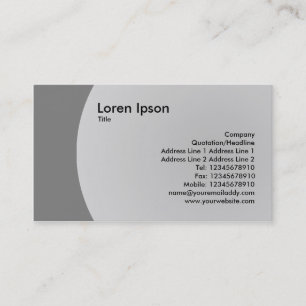 Arc Design - 50% Black Business Card