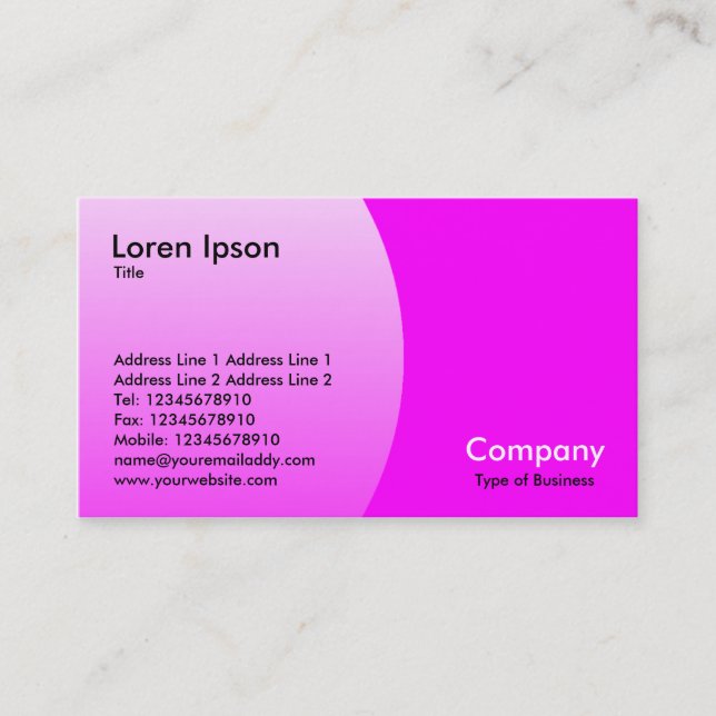 Arc - Magenta Business Card (Front)