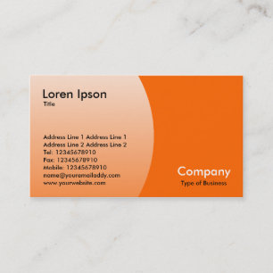 Arc - Orange 2 Business Card