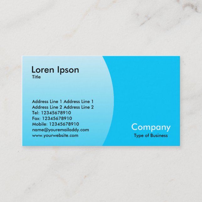 Arc - Sky Blue Business Card (Front)