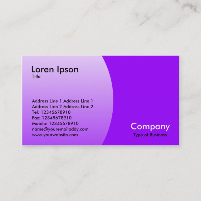 Arc - Violet Business Card (Front)