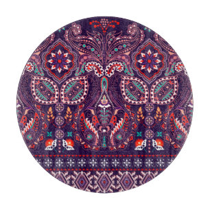 Arc Wheels Dots: Multicolor Pattern Cutting Board