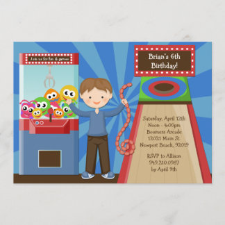 Arcade Birthday Party Invitation