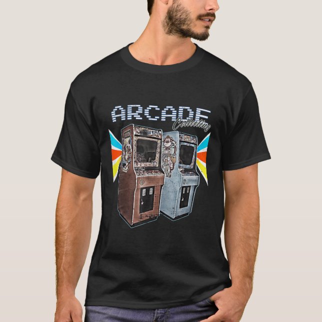 Arcade cabinet machine 1970 1980 1990 Video Game C T-Shirt (Front)