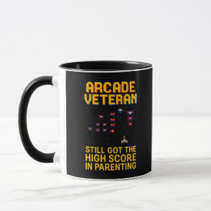 Arcade Dad Pixel Art – Retro Gamer Mug