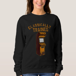 Arcade Game Machine Cabinet Gaming Classically Tra Sweatshirt