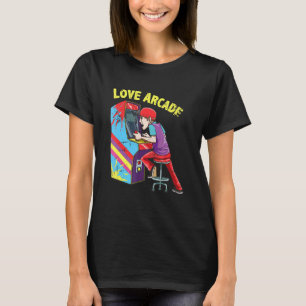 Arcade Game Machine Retro Gaming 80s Oldschool Gam T-Shirt
