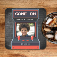 Arcade Game Photo Brick Wall Retro