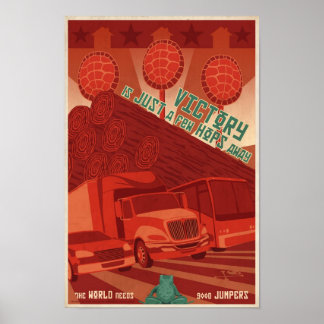 Arcade game propaganda poster- third in a series poster