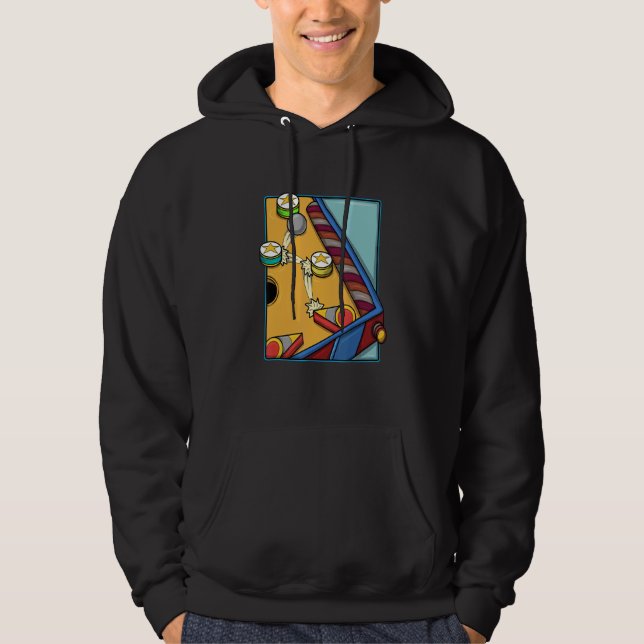 Arcade Game Vintage Pinball Machine 1 Hoodie (Front)